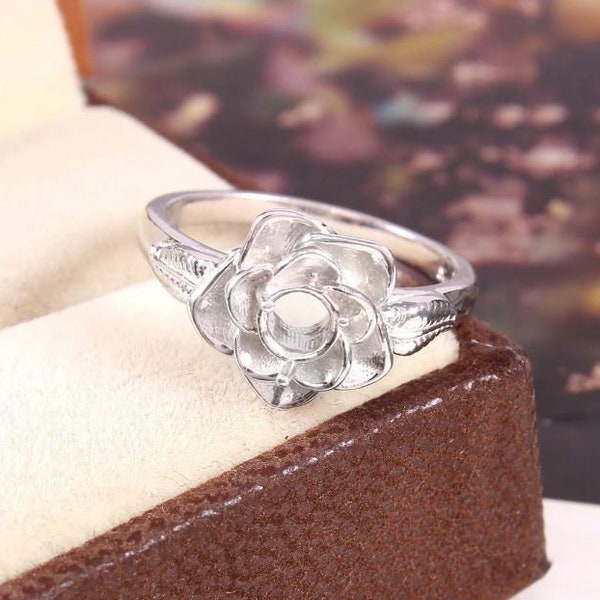 Sterling Silver Ring Settings Without Stone Etsy