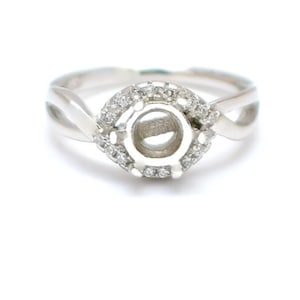 Amazing 925 Sterling Silver Round Ring Setting, Round 5, 6, 7, 8 mm Ring Setting, Silver Setting Ring, Semi Mount Ring Engagement ring
