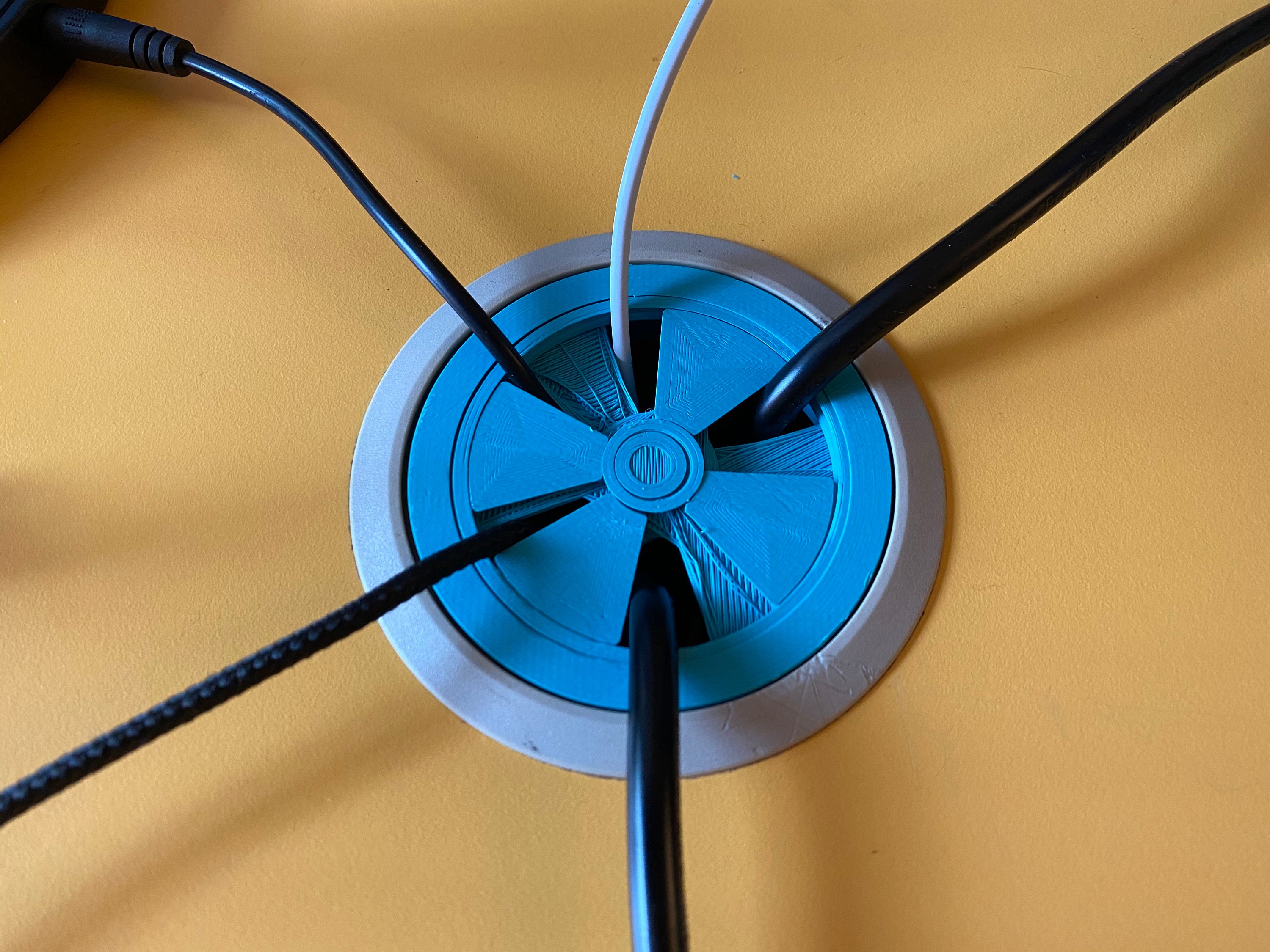 3D Printed Customizable Desk Grommets Cable Grommets Desk Etsy