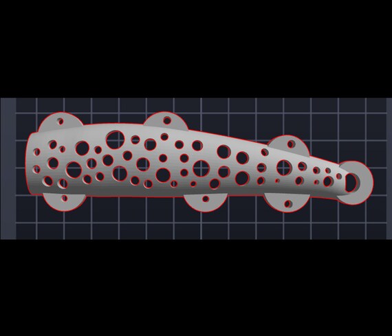 Bandit - Fishing Bait 3D Stencil - STL Digital Download