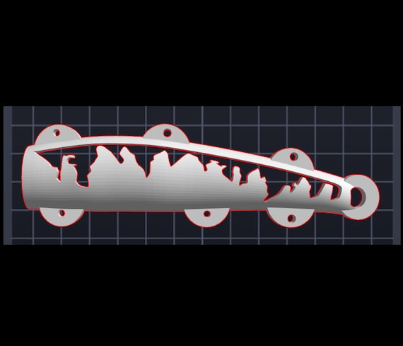 3d printed fishing lure stencils wLure Hard Plastic Stencil for UPL540 wLure Hard Plastic 3D Stencil