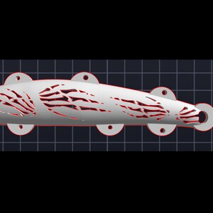 Bandit - Fishing Bait 3D Stencil - STL Digital Download