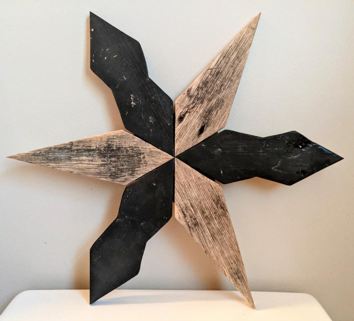 Rustic Wood Star Wall Hanging Etsy