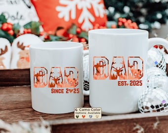 First Time Dad Gift From Wife, Gifts For New Dad, Boyfriend Fiance Husband Dad Mug Personalized, Pregnancy Reveal First Time Dad Gift, Camo