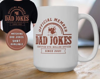 Dad Gift For Dad Birthday  Dad Mug Fathers Day Gift From Daughter Son Kids Wife Dad Christmas Gift Funny Coffee Cup Personalized Sticker