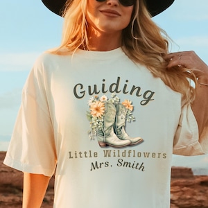 Personalized Teacher Shirt, Western Cowgirl Teacher Shirt Teacher Boho, Retro Teacher, Teacher Life Sweat, Teacher Appreciation Gift