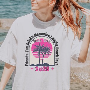 Girls Trip 2025 Shirt, Girls Vacation Shirt, Weekend Trip Shirt, Custom Girls Trip Shirt, Summer Vacation Shirt, Summer Trip Shirt, Trip Tee