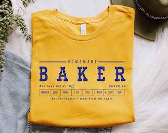 Homemade Baker Tee, Butter T-shirt, Funny Baking shirt, Baker Gift, Butter Lover Tee, Foodie Gift, Stick of Butter Shirt, Baker Tee