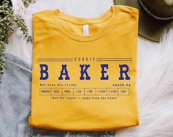 Cookie Baker Shirt, Butter T-shirt, Funny Baking shirt, Baker Gift, Butter Lover Tee, Foodie Gift, Stick of Butter Shirt, Baker Tee