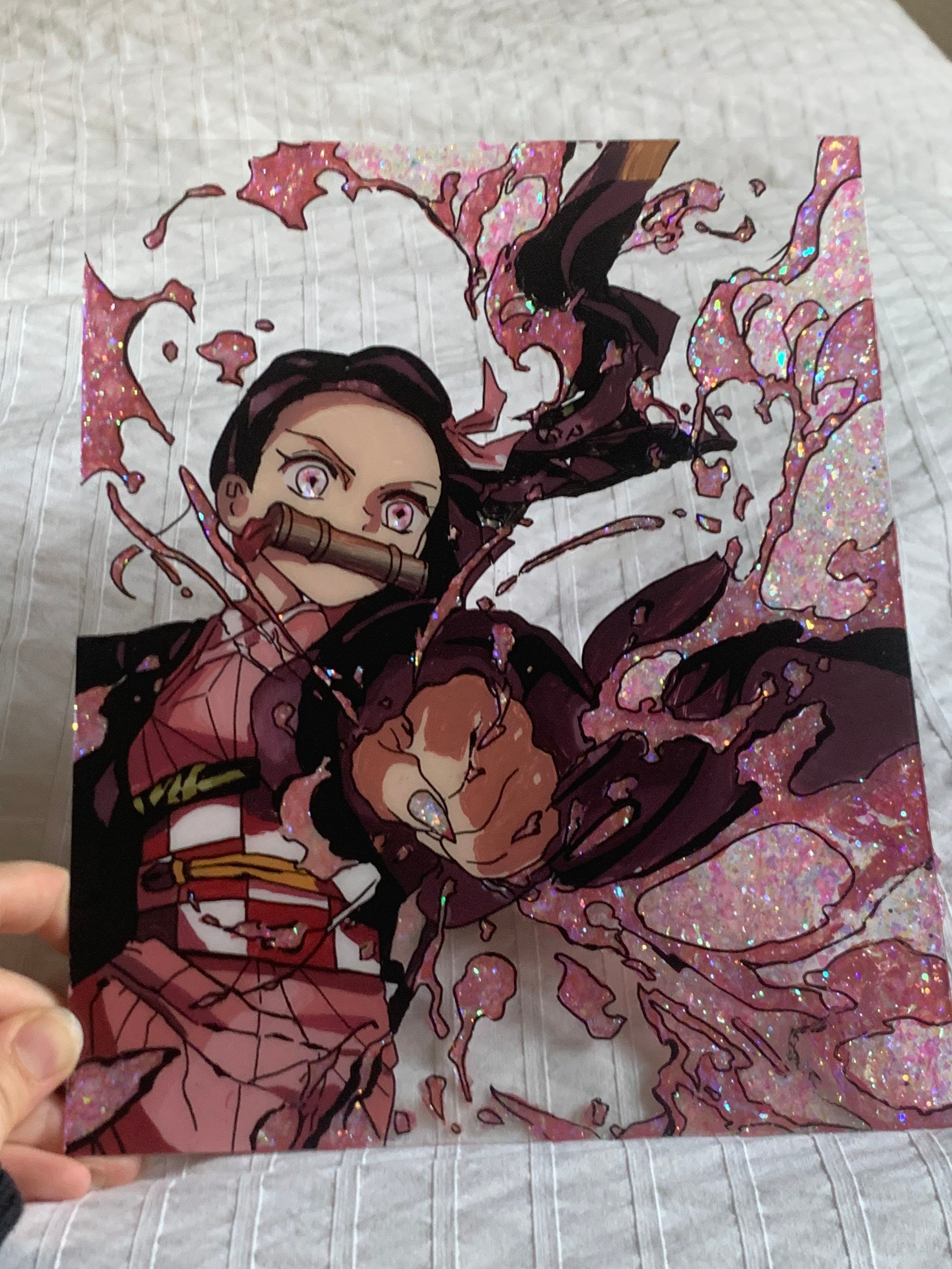 nezuko kamado anime plexiglass (8x10) acrylic painting agrohort.ipb.ac.id