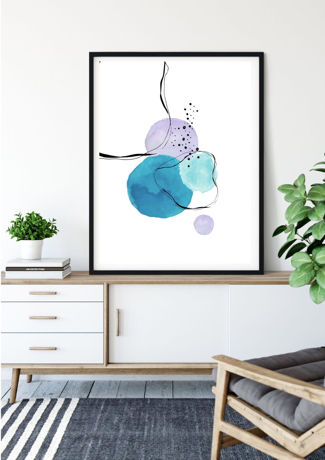 Abstract Watercolour Art Abstract Wall Art Print Printable | Etsy