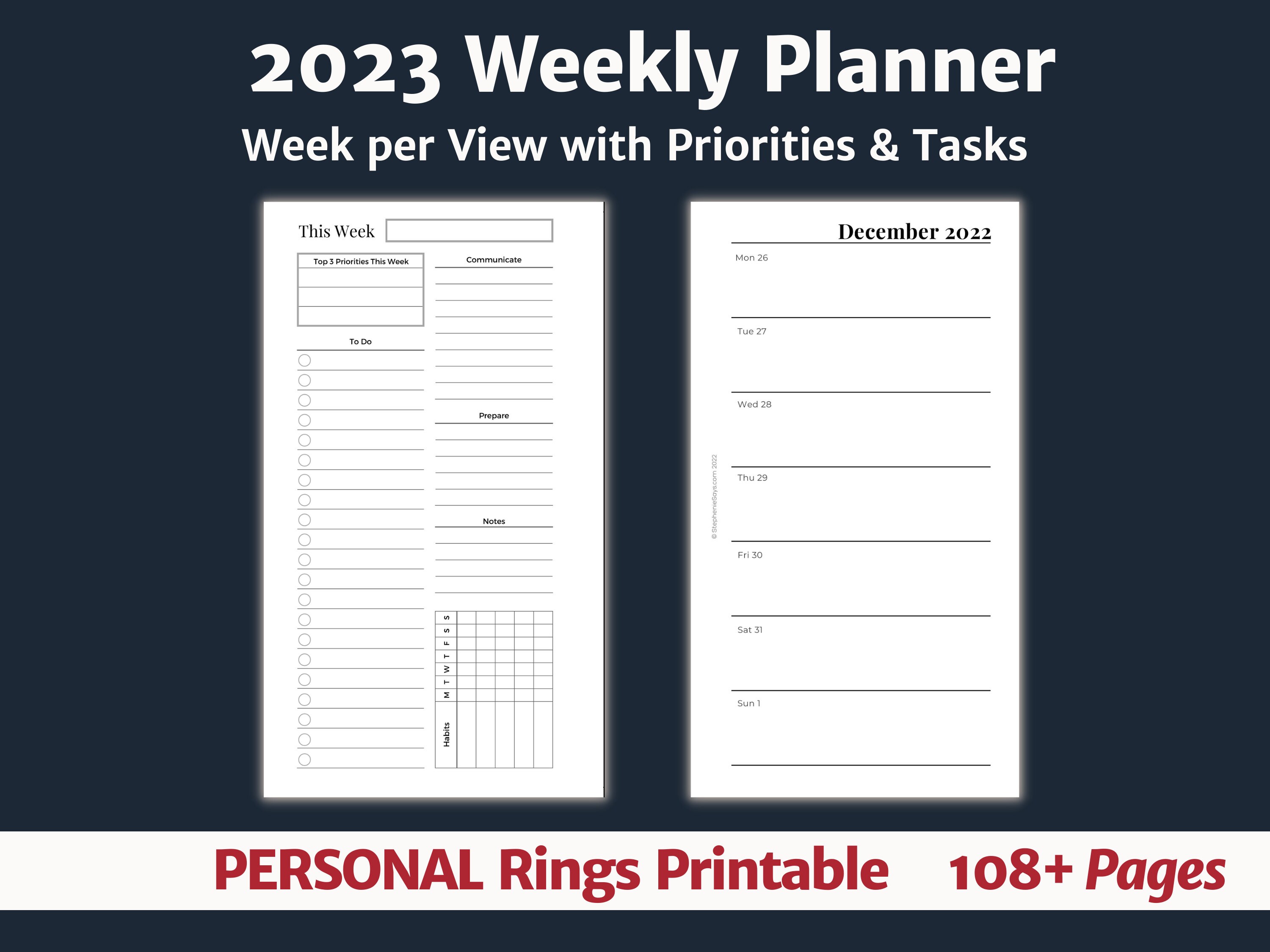 2023-weekly-planner-printable-personal-size-inserts-pdf-adhd-etsy