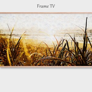 Grassy Beach Scene - Frame TV Art. – Smart TV Art | 4K Art Digital Download | Wallpaper Art for the &quot;Frame TV&#39;