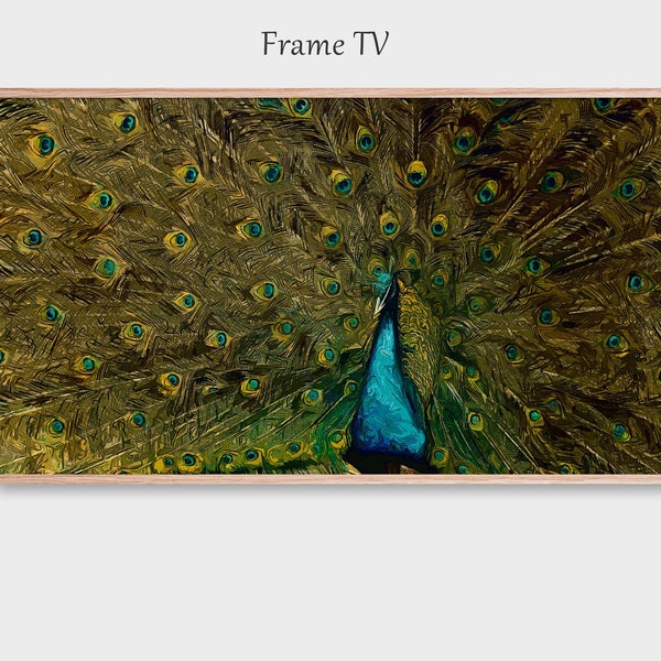 Frame TV Art., Peafowl, Peacock Artwork | Frame TV Art 4K on LoxingtonHatch