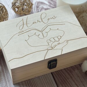 Capture the Magic of Newborn Days with a Customized Memory Box. Engraved Personalization & Beautiful Craftsmanship image 4