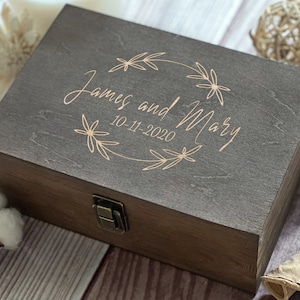 Wedding Gift, Personalized Wooden Box, Bridesmaids Gift, Couple Gift ...