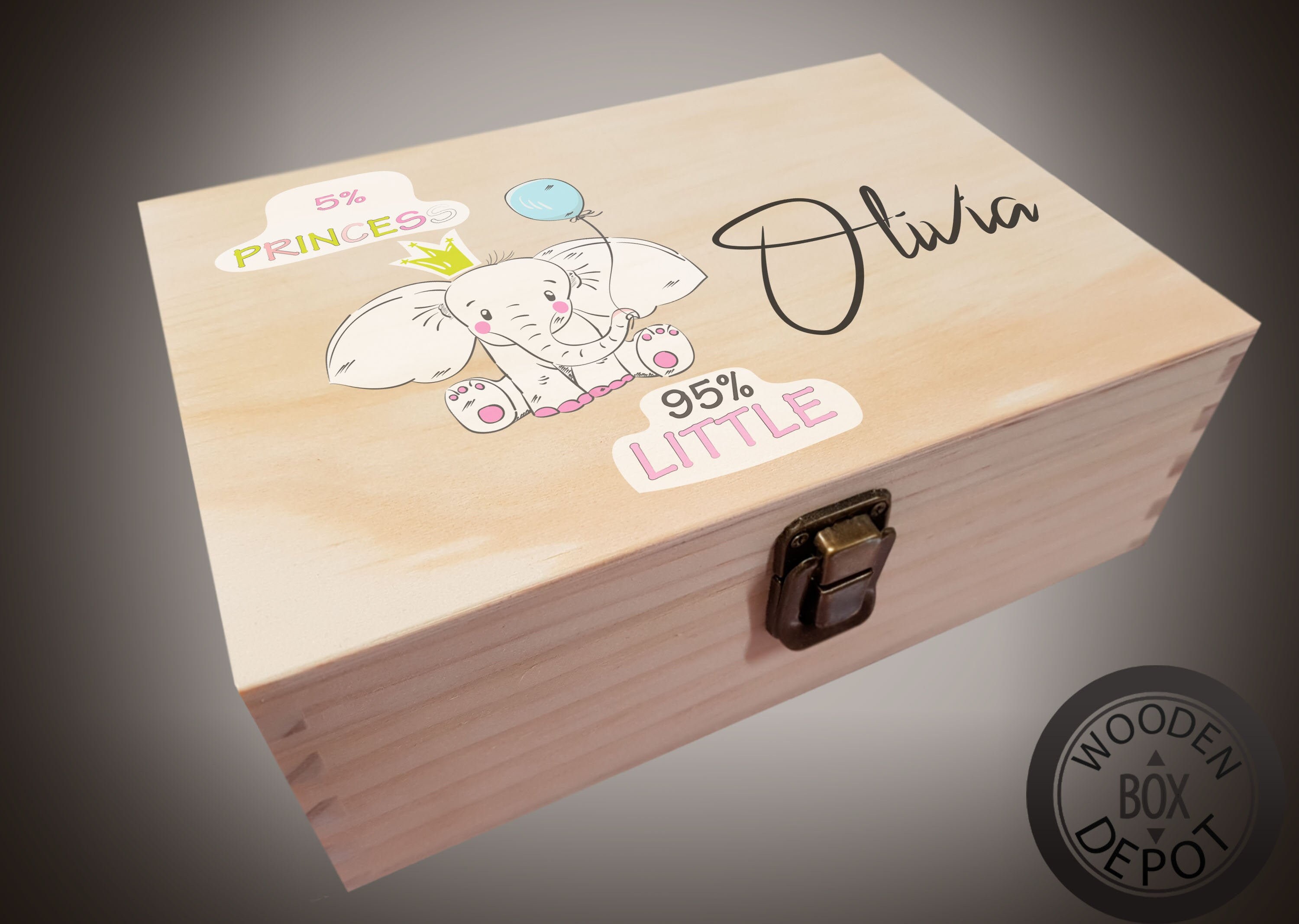 Kleine Prinzessin Box personalisiert Holz Baby box Memory | Etsy