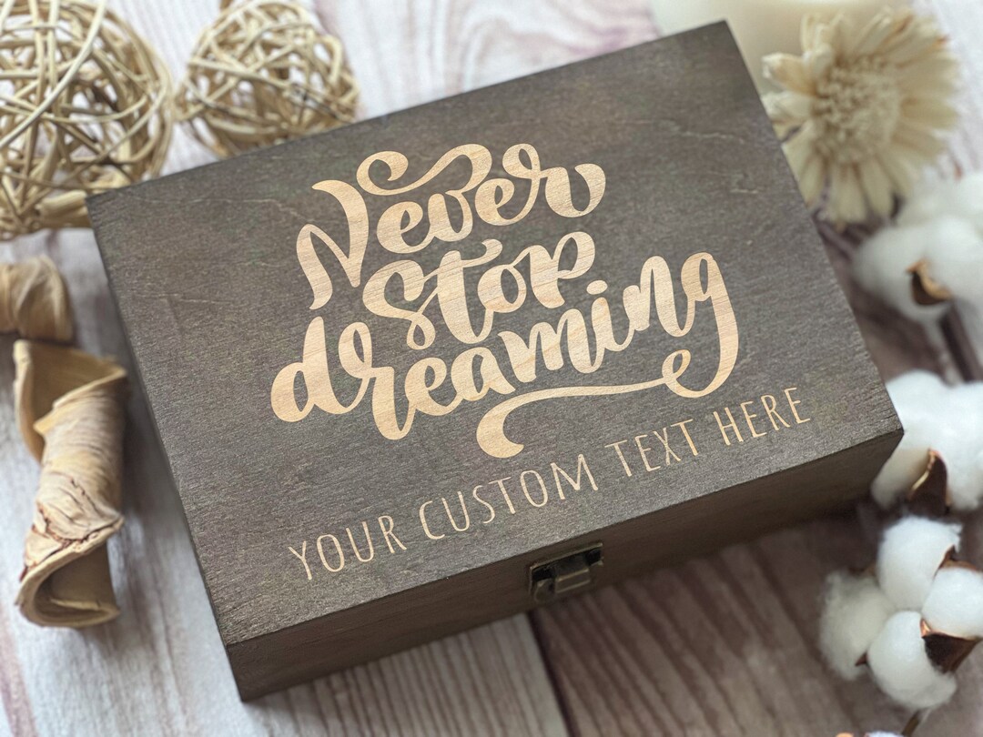 Personalized Wooden Keepsake Box: Engraved Memory Box - Etsy