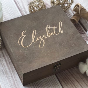 Name Gift, Personalized Wooden Box, Unique Gift. Womens Box, Gift For Best Friend, Keepsake Box, Memory Box, Boxes Wholesale, Custom Box image 3