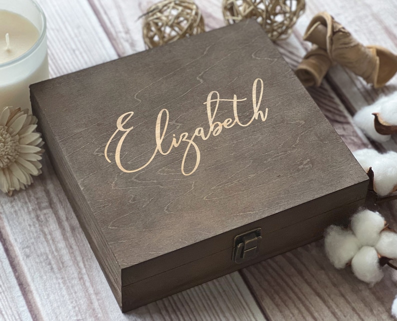 Name Gift, Personalized Wooden Box, Unique Gift. Womens Box, Gift For Best Friend, Keepsake Box, Memory Box, Boxes Wholesale, Custom Box image 3