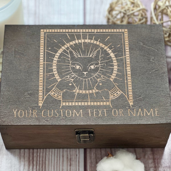 Cats, Ancient Egypt, Personalized Wooden Box, Pet Gift, Gift For Friend, Photo Box, Boxes Wholesale, Custom Box, Keepsake Box, Memory Box