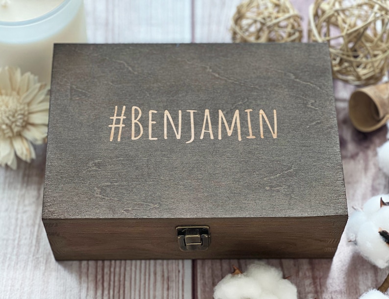 Friendship Love, Personalized Wooden Box, Name Gift, Gift For Couples, Boxes Wholesale, Laser Engraved, Custom Box, Keepsake Box, Memory Box image 1