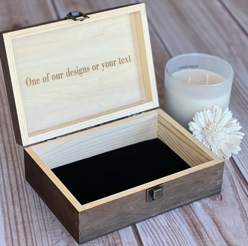 Love You Personalized Wooden Box Gift for Couples Laser Etsy