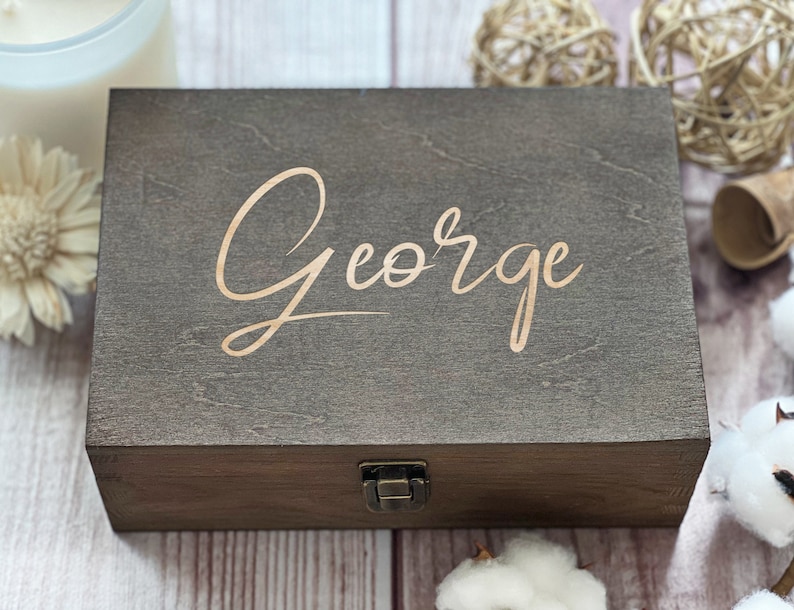 Mens Box, Personalized Wooden Box, Unique Gift. Family Gift, Gift For Best Friend, Keepsake Box, Memory Box, Boxes Wholesale, Custom Box image 1