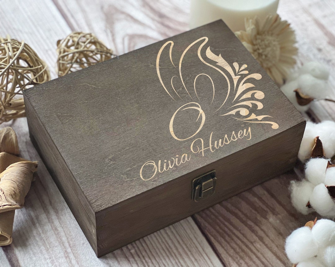 Personalized Butterfly Wooden Keepsake Box: Engraved Memory Box - Etsy