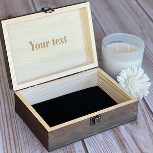 Preserve Precious Moments: Personalized Wooden Baby Memory Box. Engrave Name & Date for Lasting Memories image 6