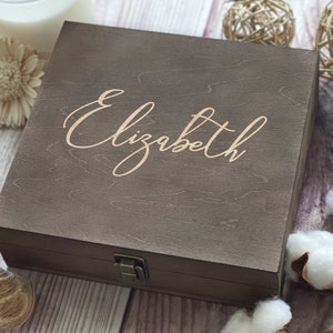 Name Gift, Personalized Wooden Box, Unique Gift. Womens Box, Gift For Best Friend, Keepsake Box, Memory Box, Boxes Wholesale, Custom Box image 4