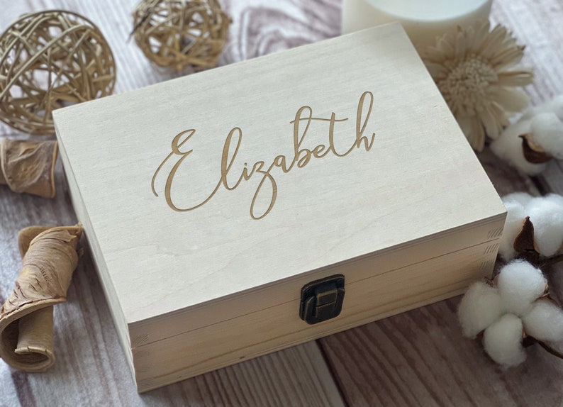 Name Gift, Personalized Wooden Box, Unique Gift. Womens Box, Gift For Best Friend, Keepsake Box, Memory Box, Boxes Wholesale, Custom Box image 5