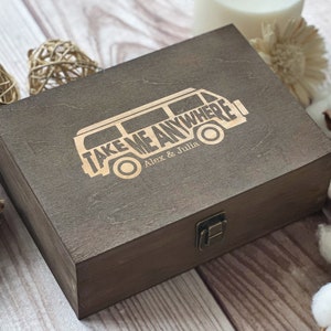 Take Me Anywhere, Travel Custom Box, Memory Box, Wooden Box, Keepsake Box, Photo Box Laser Engraved, Boxes Wholesale, Gift For Couples