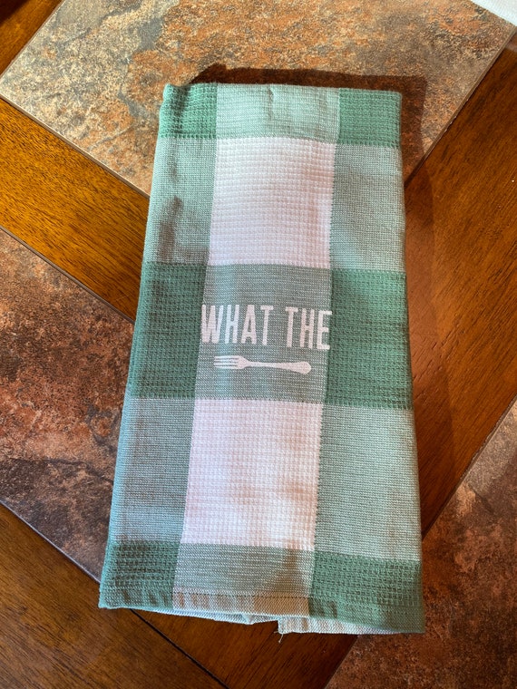 Toalla de cocina divertida Lo que el... | Etsy