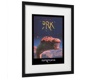 Amiga Game Ork. A3 Size Print (16.5x11.7in). Art for Games Room. Retro Wall Art. Psygnosis Science Fiction Boxart. Amiga A500 Mini, Atari