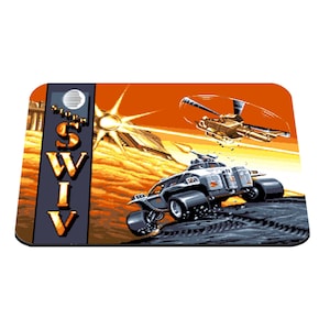 SWIV - Amiga Game - Mousemat | mousepad - 3 Sizes (18x22cm, 20x28cm, 30x39cm) - Amiga Print - Games Room - Office - Mancave - Retro Gaming