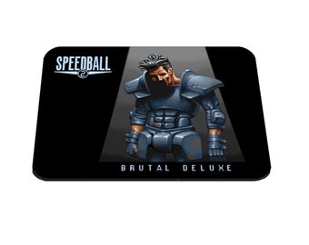Speedball 2 Brutal Deluxe - Amiga Game - Mousemat | mousepad - 3 Sizes (18x22cm, 20x28cm, 30x39cm) - Games Room - Office - Mancave - Classic