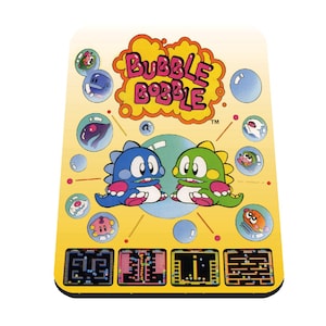 Bubble Bobble - Mousemat | mousepad - Amiga - C64 - Sinclair - 3 Sizes (18x22cm, 20x28cm, 30x39cm) - Games Room - Office - Mancave