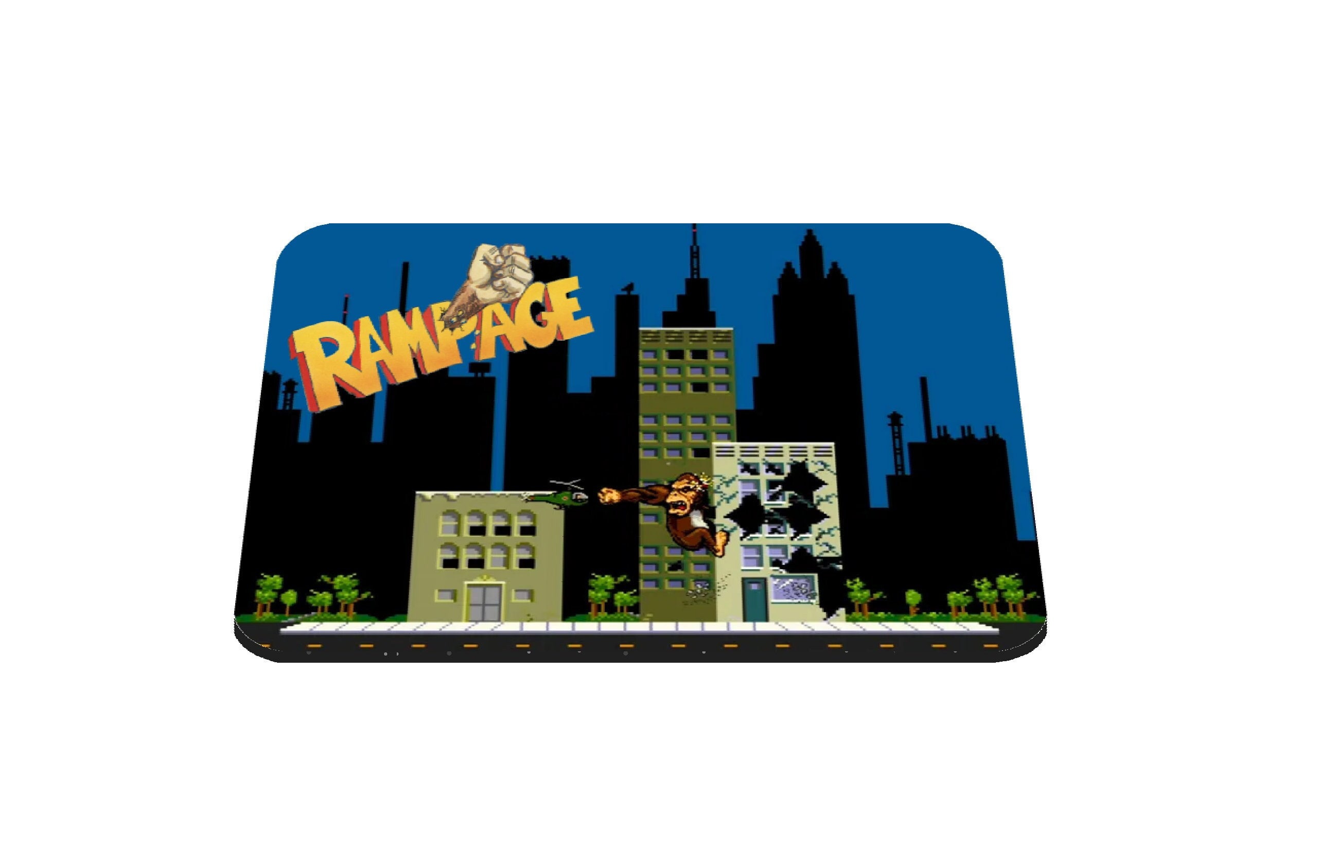 Rampage - Classic Game - Mousemat | mousepad - 3 Sizes (18x22cm, 20x28cm, 30x39cm) - Games Room - Office - Mancave - Amiga - Sinclair - C64