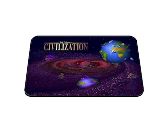 Sid Meier&#39;s Civilization - Amiga Game - Mousemat | mousepad - 3 Sizes (18x22cm, 20x28cm, 30x39cm) - Games Room - Office - Mancave