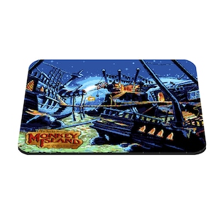 Monkey Island 2: LeChuck&#39;s Revenge - Amiga Game - Mousemat | mousepad - 3 Sizes (18x22cm, 20x28cm, 30x39cm) - Games Room - Office - Mancave