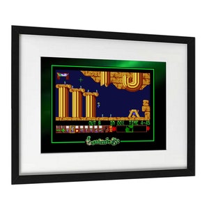 Amiga Retro Gaming Poster, Amiga Game Lemmings, A3 Size (16.5x11.7in), Retro Gaming Wall Art for Mancave. Gaming Nostalgia. Digital Print