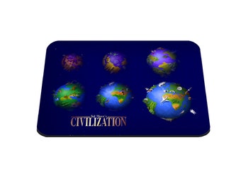 Sid Meier&#39;s Civilization - Mouse mat | mouse pad - 3 Sizes (18x22cm, 20x28cm, 30x39cm) - Games Room - Office - Mancave - Extra Large Print