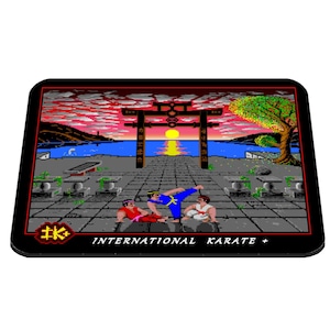 International Karate + (IK+) Mousemat | mousepad - 3 Sizes (18x22cm, 20x28cm, 30x39cm) - Amiga Print - Games Room - Office - Mancave