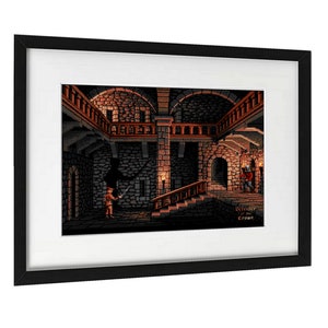 Amiga Retro Gaming Poster, Defender Of The Crown, A3 Size (16.5x11.7in), Retro Gaming Wall Art for Mancave. Eighties Nineties Nostalgia.