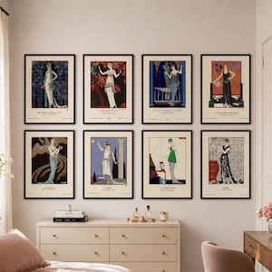 george barbier art deco fashion illustration prints