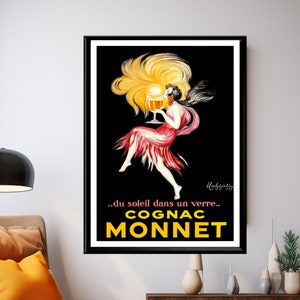 Manifesto pubblicitario francese d'epoca Leonetto Cappiello - Stampa di liquori del 1927, arredamento da bar retrò, arte murale classica Art Déco, idea regalo perfetta per la casa