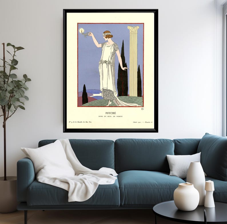 Art Deco fashion prints set by George Barbier