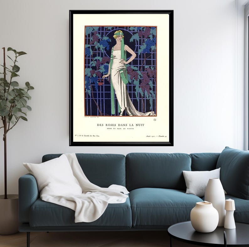 Art Deco fashion prints set by George Barbier