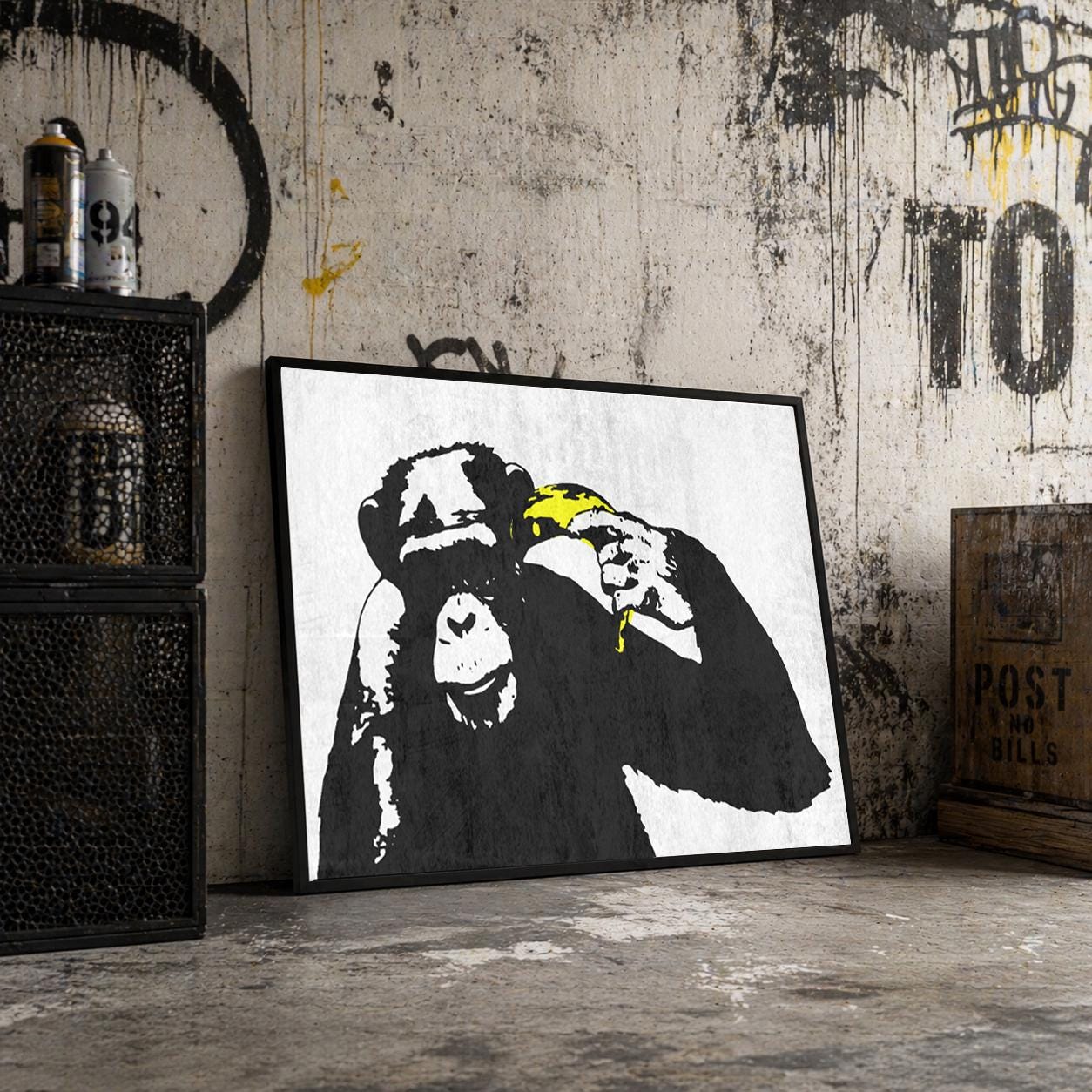 Banksy banana - Etsy 日本